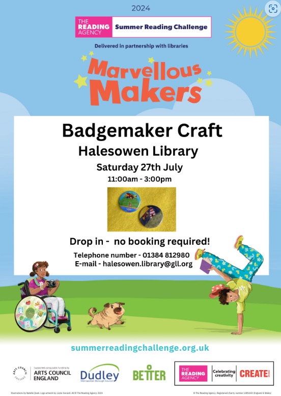 Halesowen Library - Badgemaker Craft